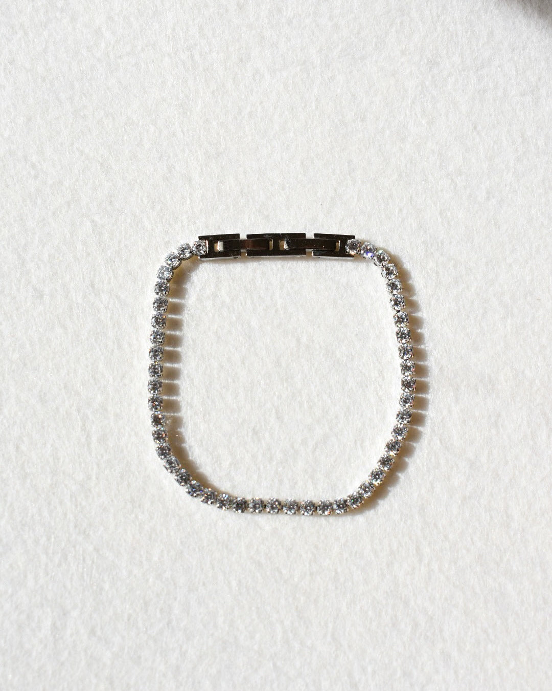 Bracciale Tennis Argentato acciaio inox