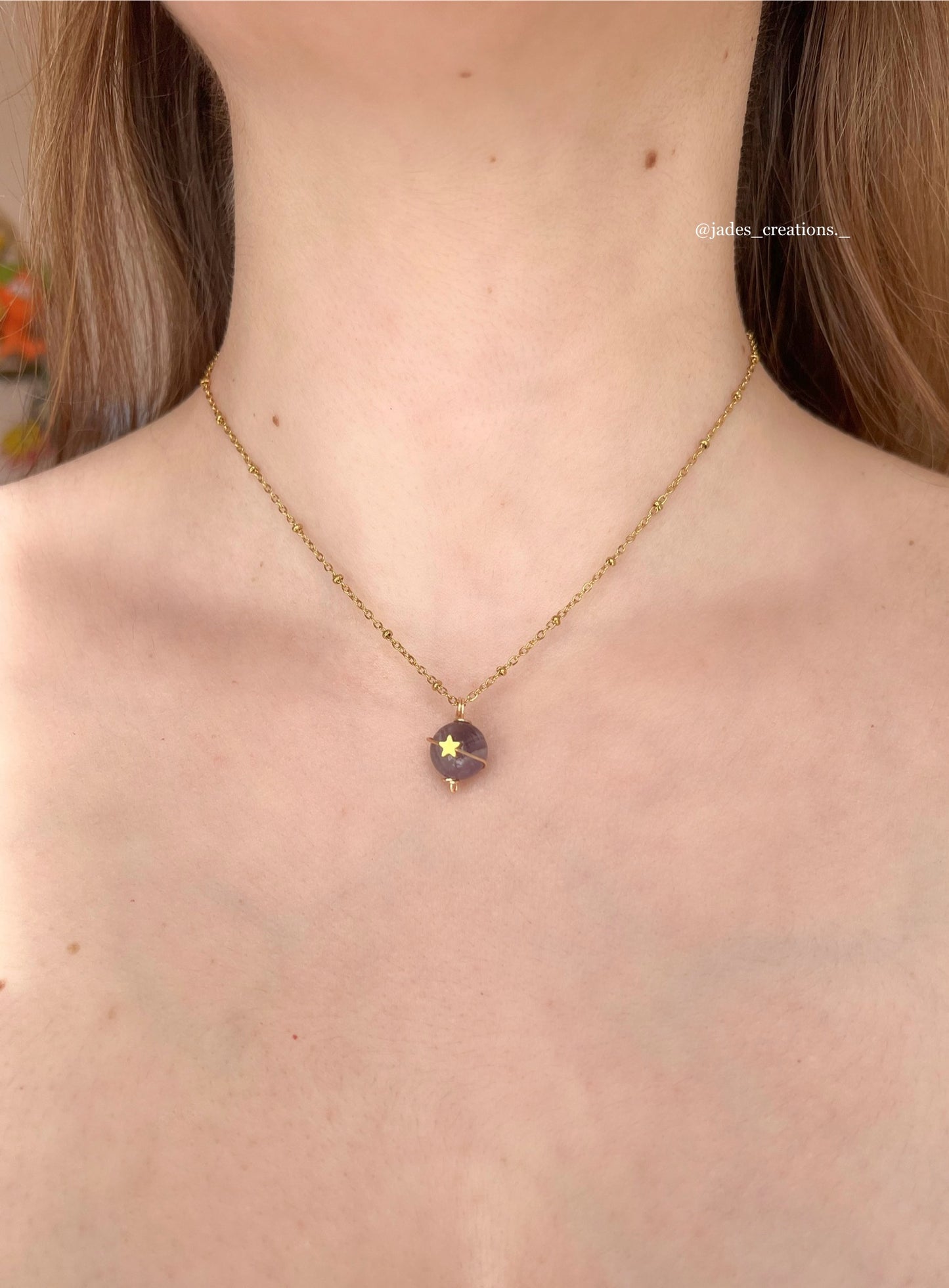 Collana Saturno 2.0 con Ametista