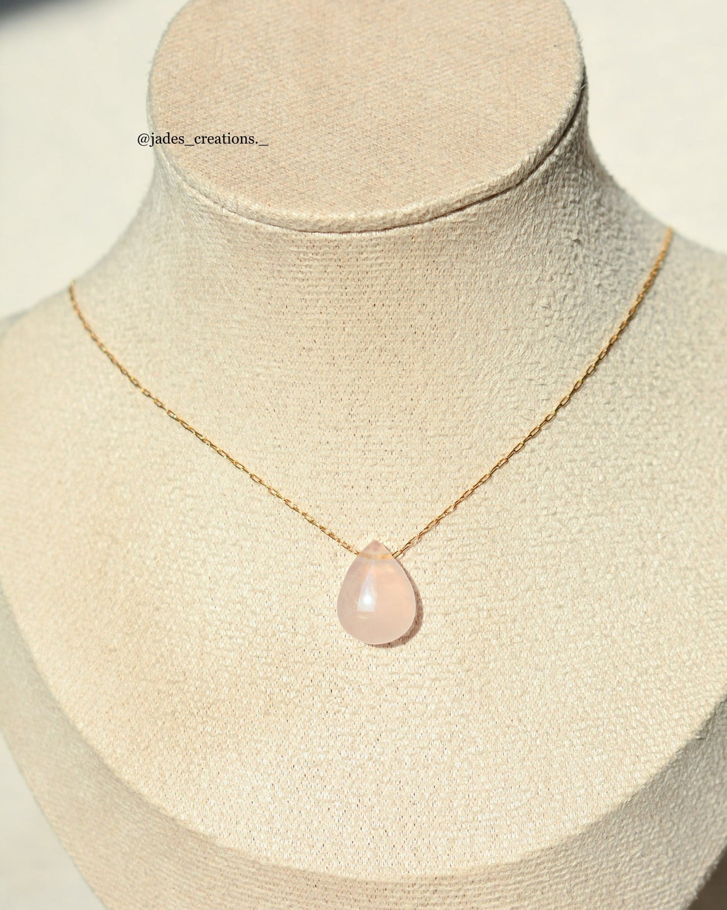 Collana con Quarzo Rosa