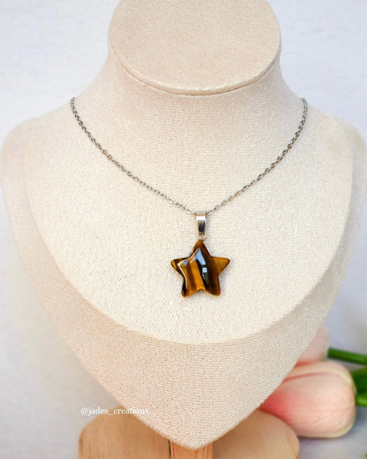 Collana con Stella Occhio di Tigre