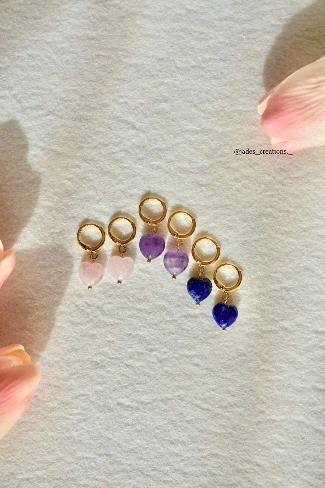 Orecchini cuore con Lapislazzuli