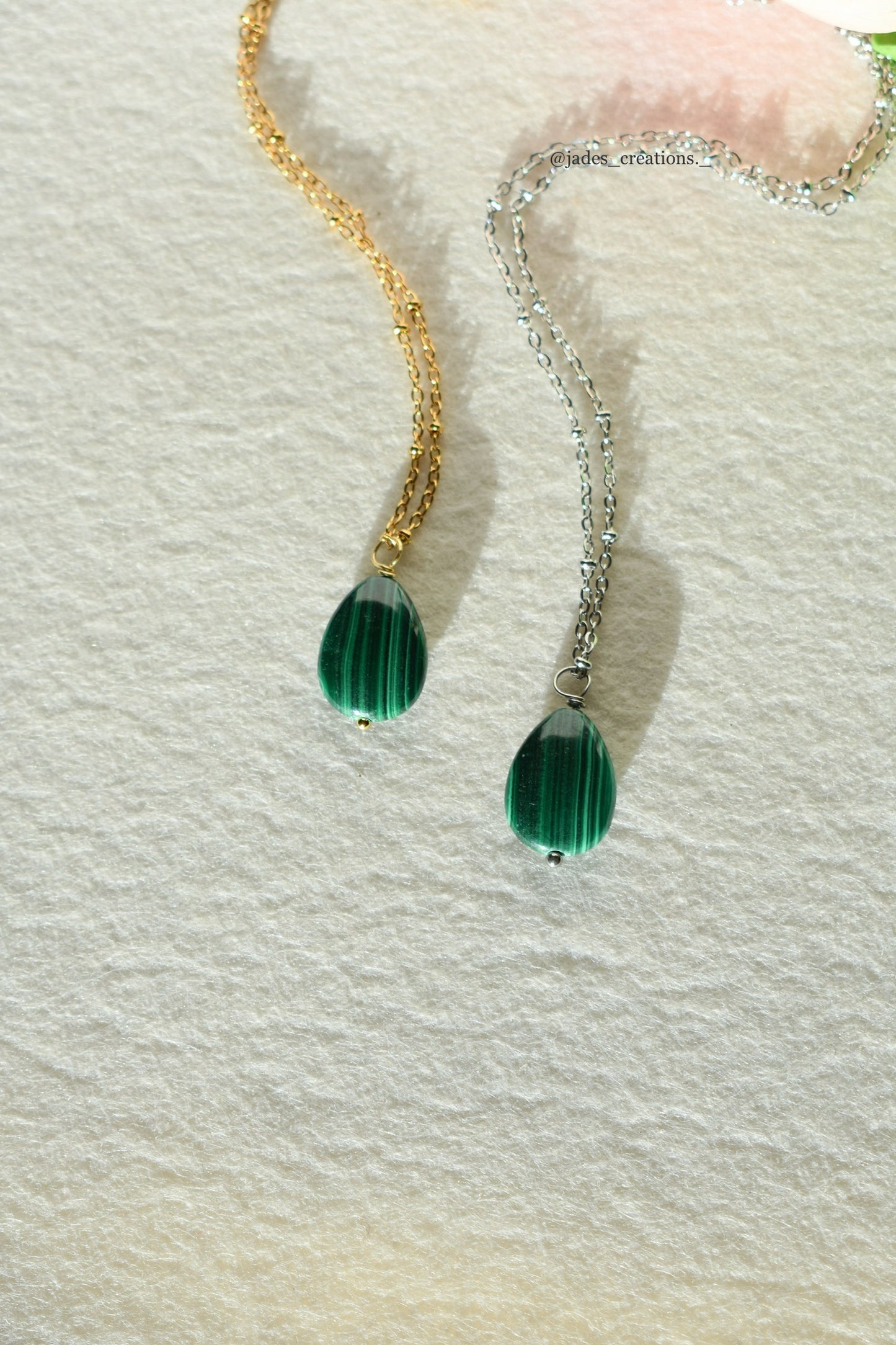 Collana Amy con Malachite