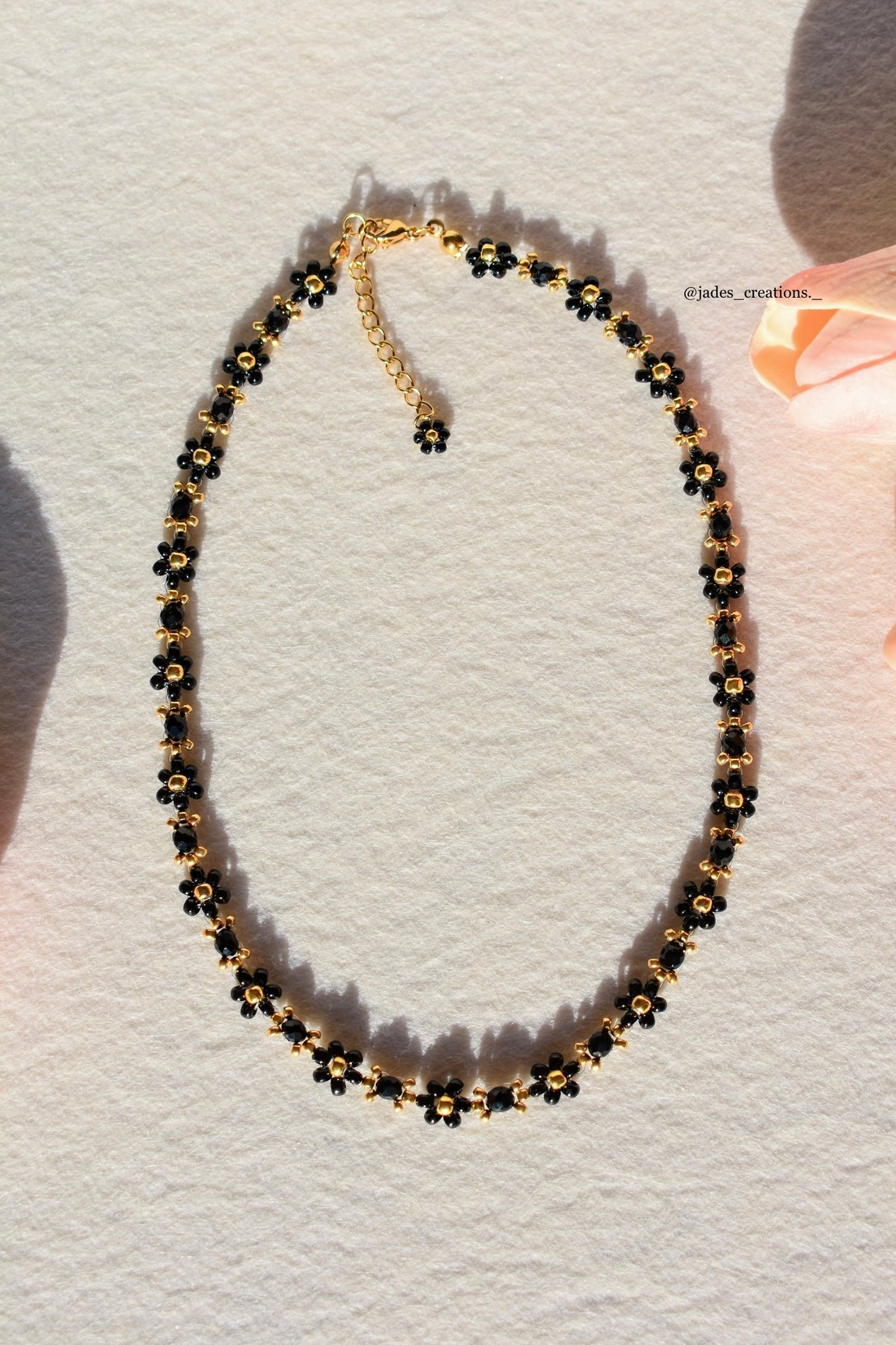 Bracciale margherita Nero