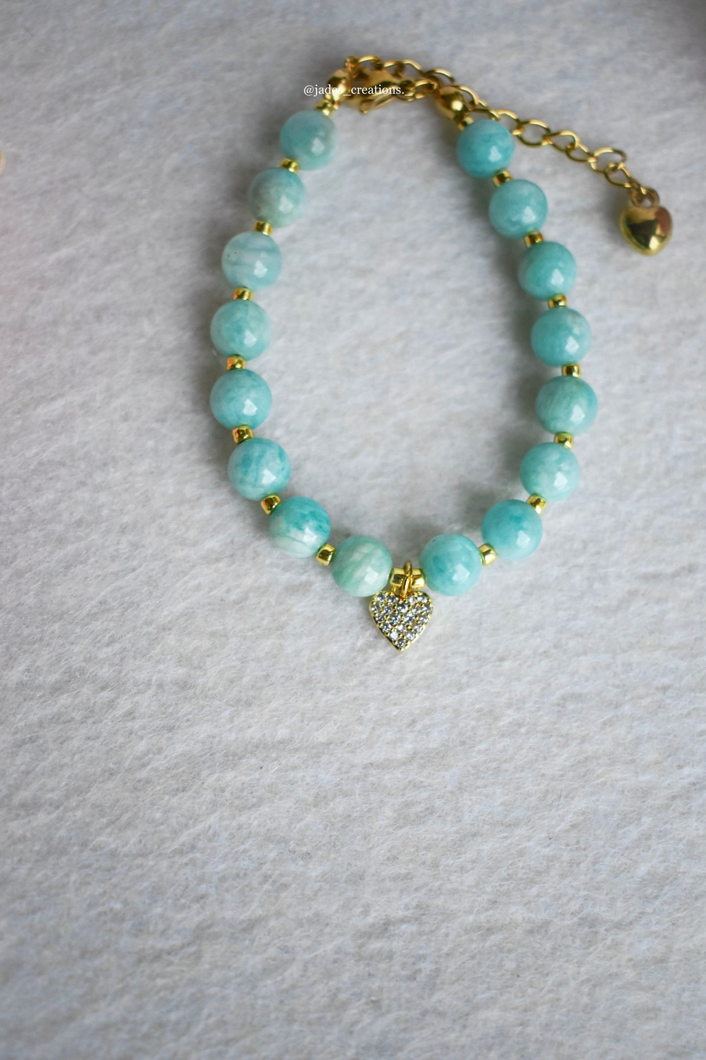 Bracciale con Amazzonite Dorato