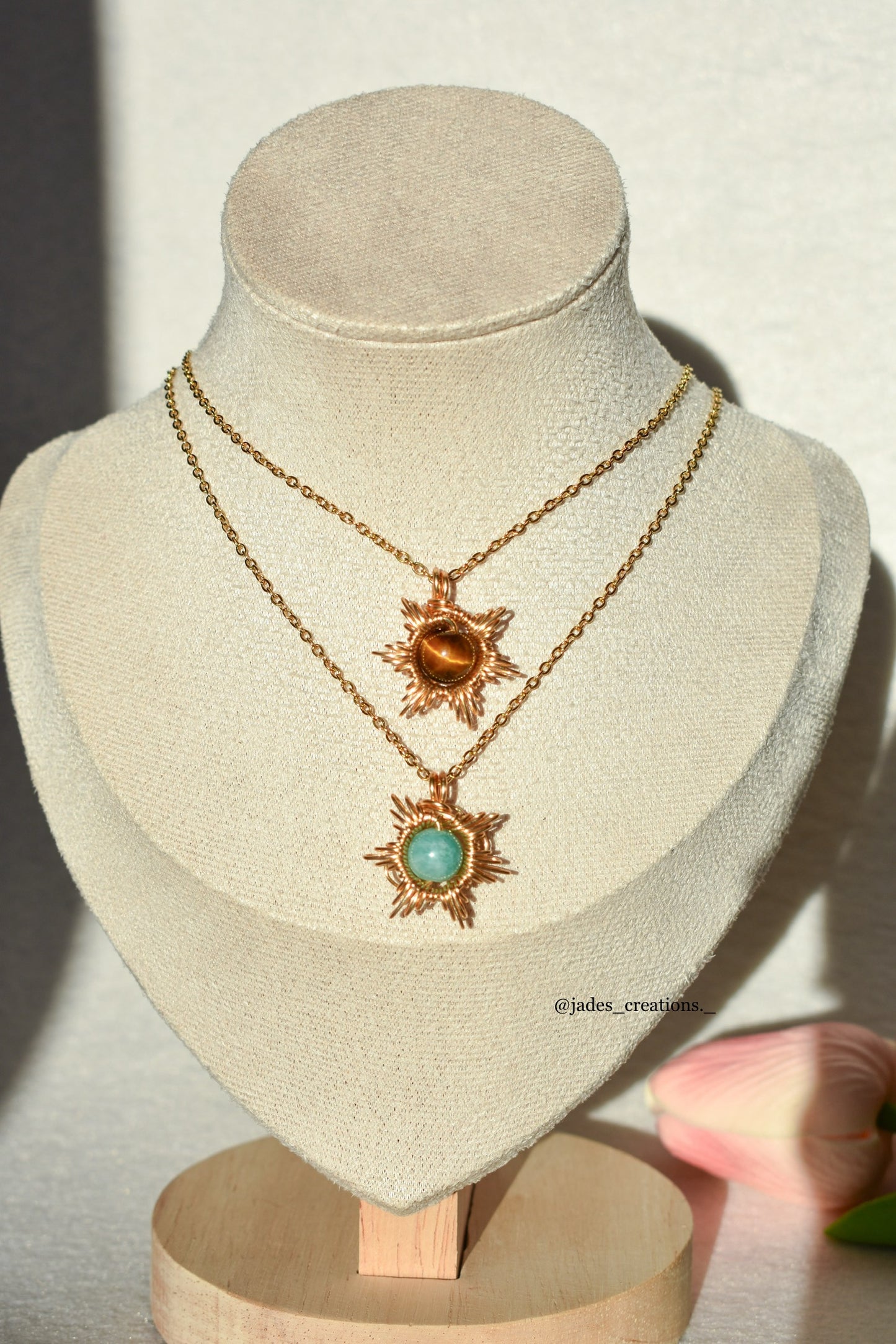 Collana Sun con cristalli