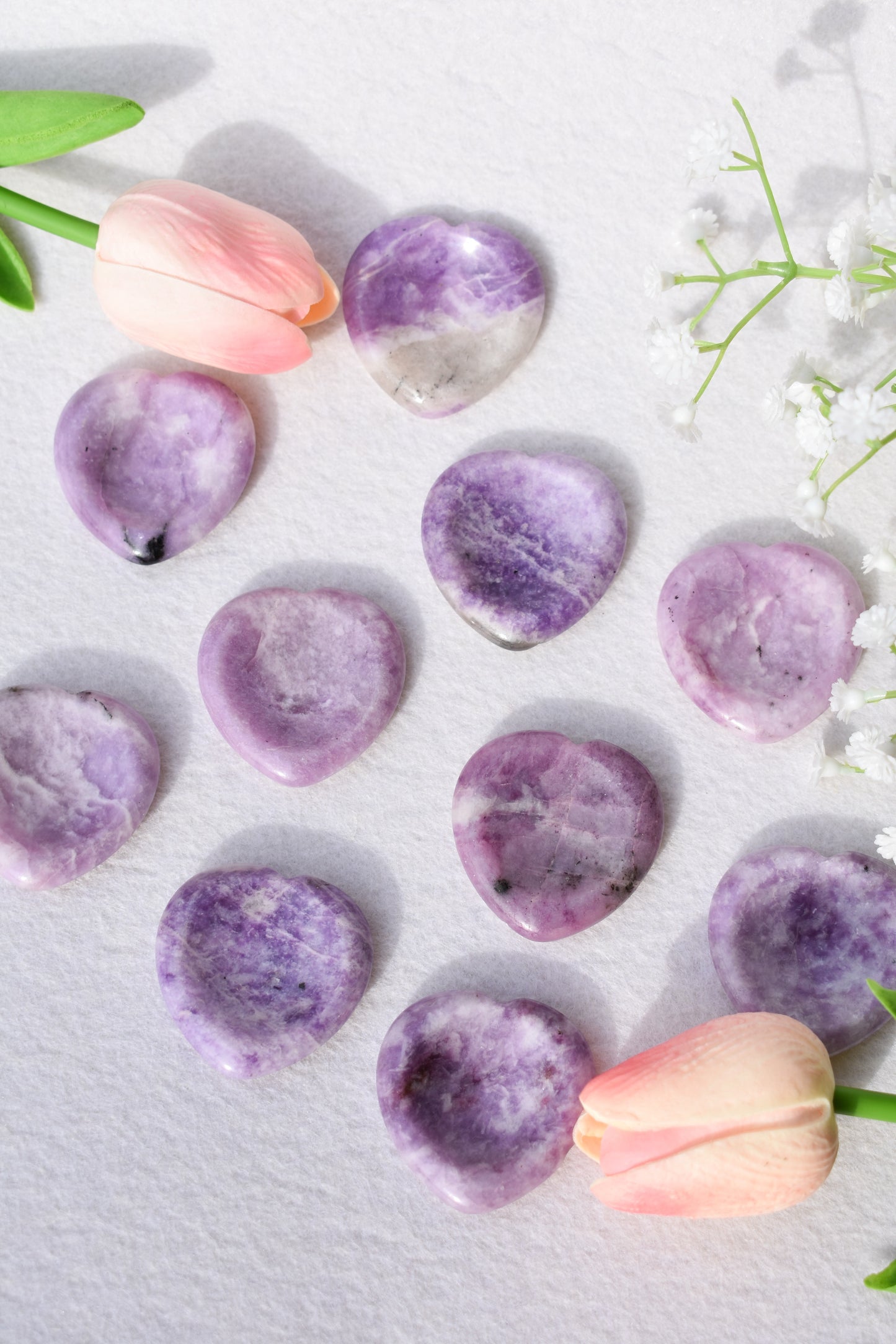 Worry stone cuore Lepidolite