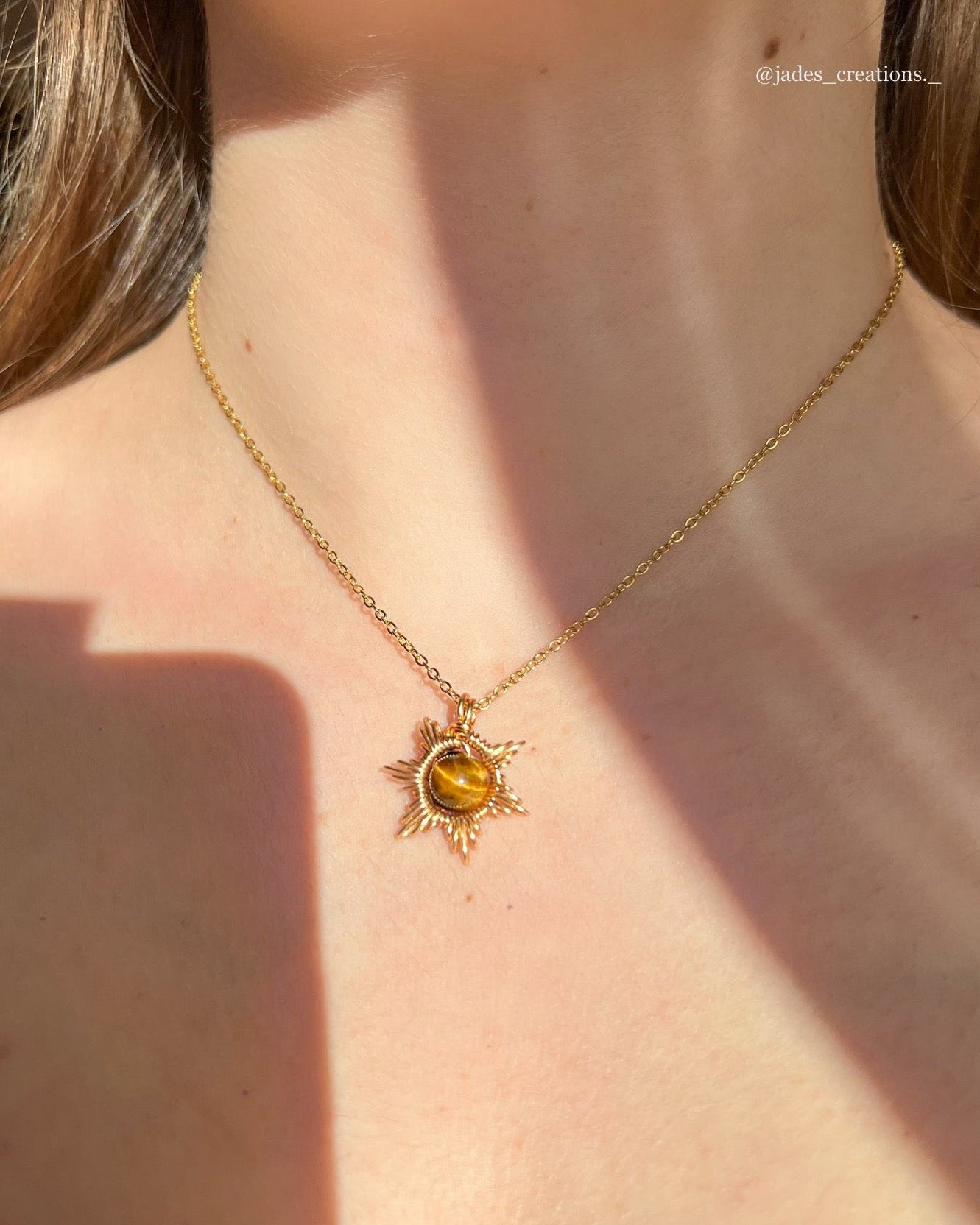 Collana Sun con cristalli