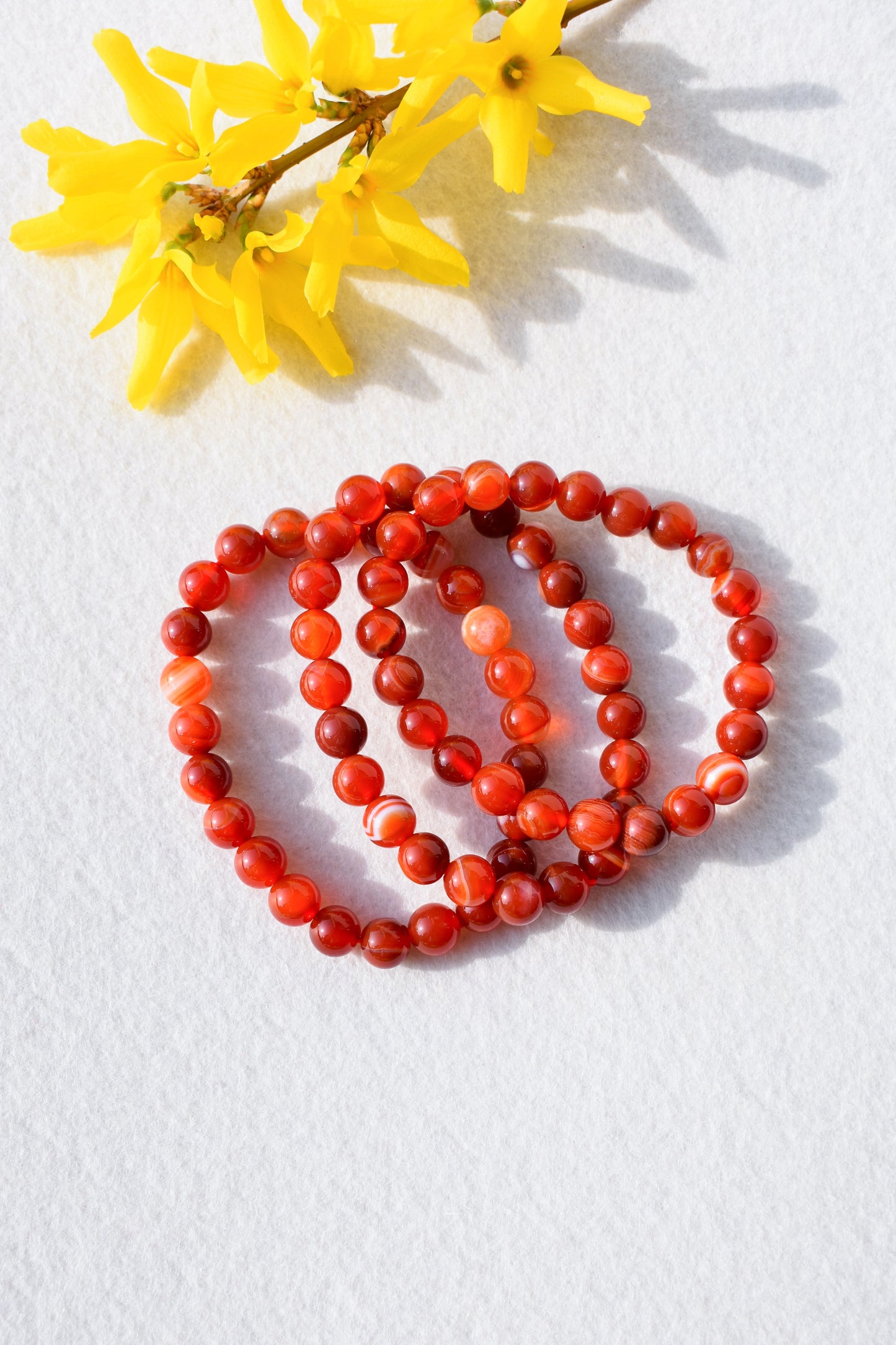 Bracciale elastico Corniola